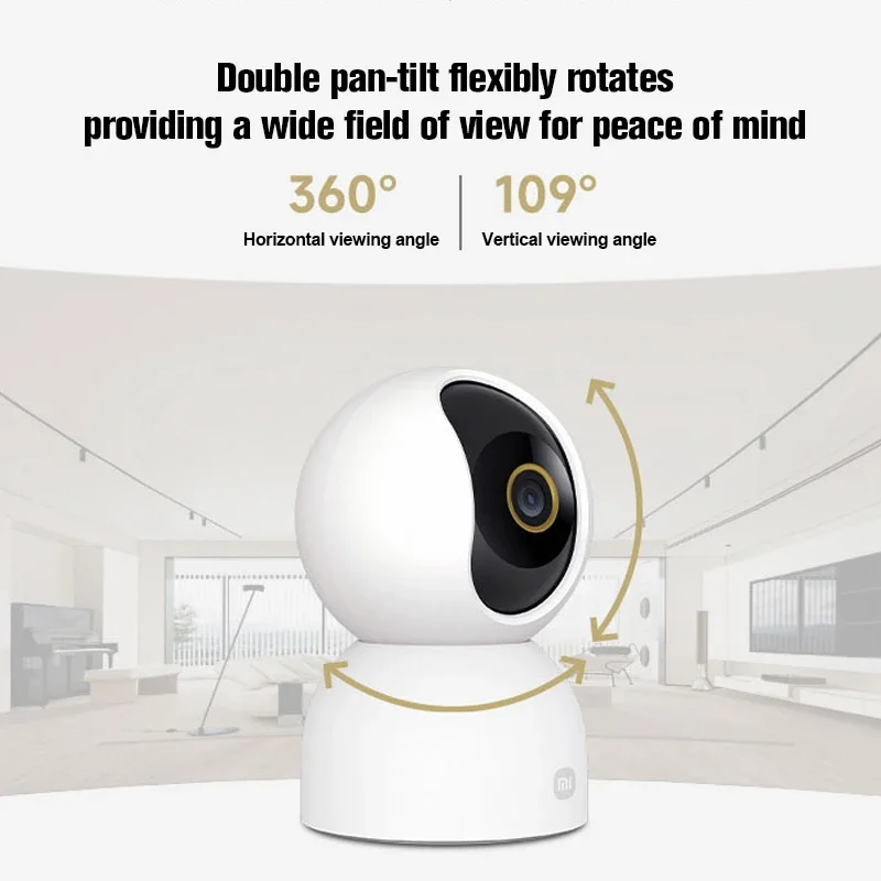 Xiaomi Mijia APP Smart Camera 3 Full Color Bidirectionele Spraak 5 Megapixels 360 ° View Werk Infrarood Nachtzich Ptz Editie 3K