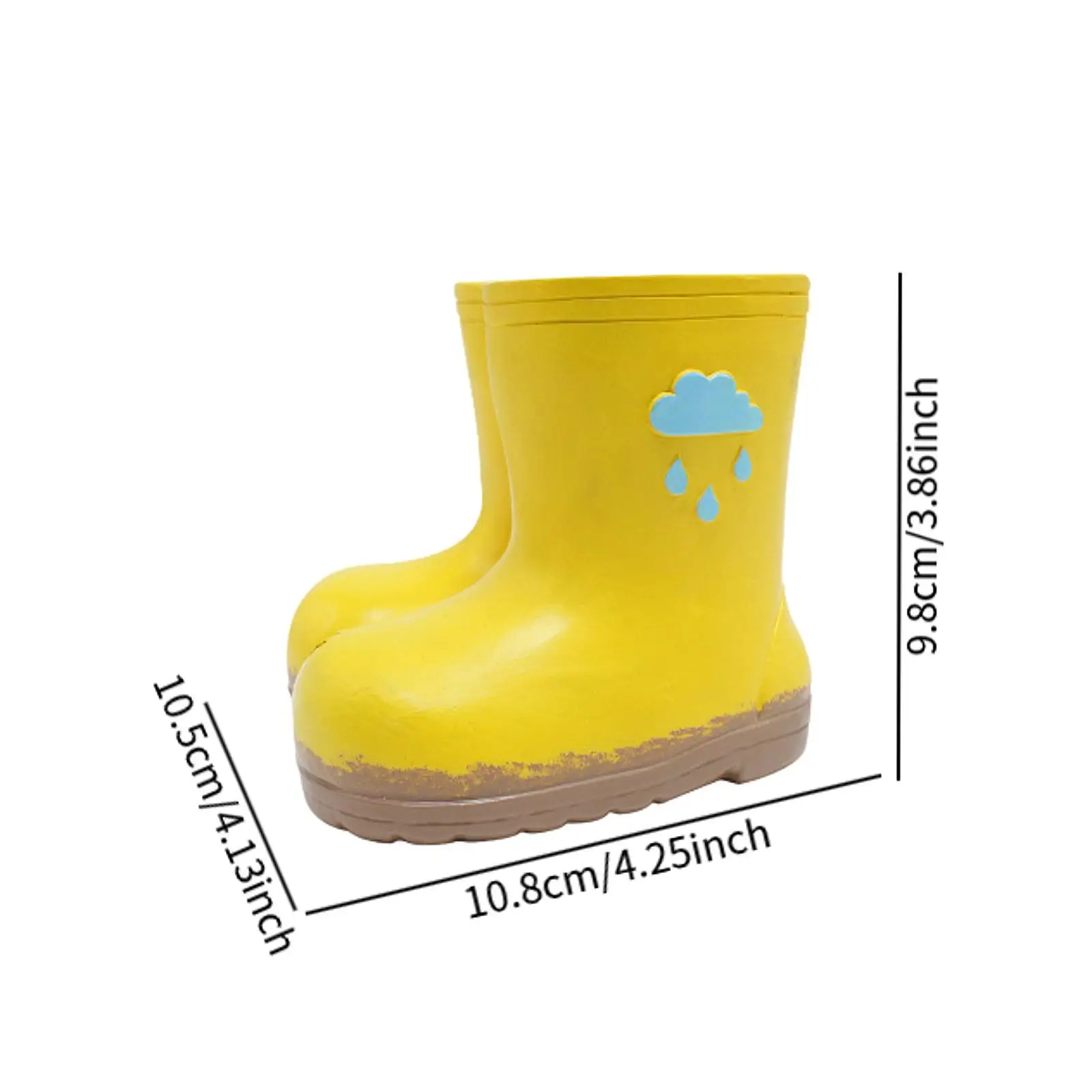 Regenlaarzen Beeldje Bloempot Decoratieve Plant Pot Desktop Ornament voor Plank Woonkamer Binnen Buiten Slaapkamer Home Decor