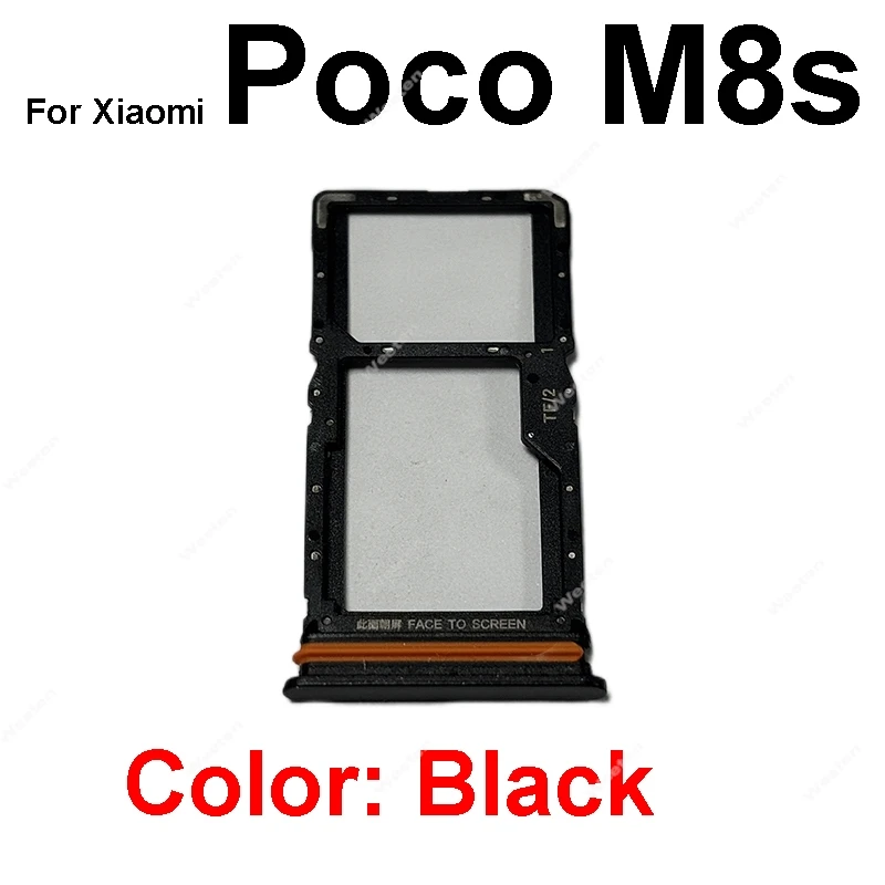 SIM Card Slot Tray Holder Adapter For Xiaomi Poco M8 M8 Pro M8s F8 F8 Pro F8 Ultra SIM Card Tray Reader Holder Slot Connector