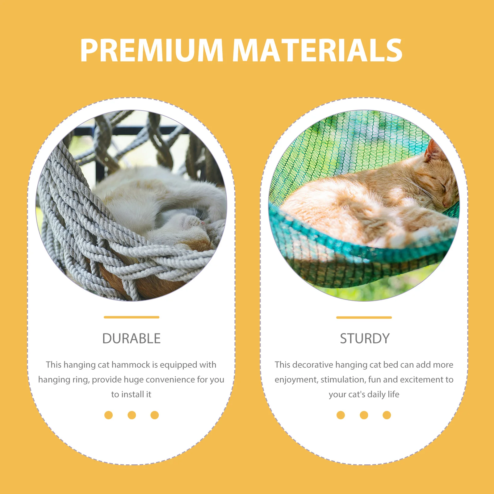 Bohemian Macrame Cat Hammock Bed Handcrafted Hanging Cat Sleeping Bed Breathable Pet Rest Decorative Use