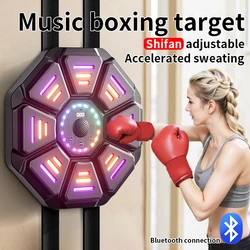 New Music Boxing Machine BT Smart Sports Fitness Muay Thai Boxing Wall Target Reaction Trainer Sandbag for Men Women Child Gift