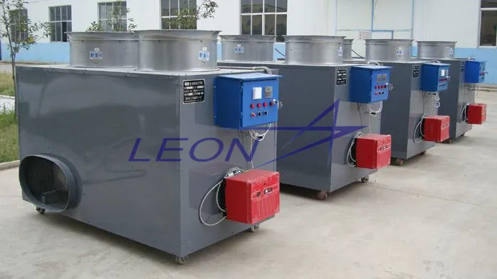 Leon new design gas fuel air heater for poultry farming