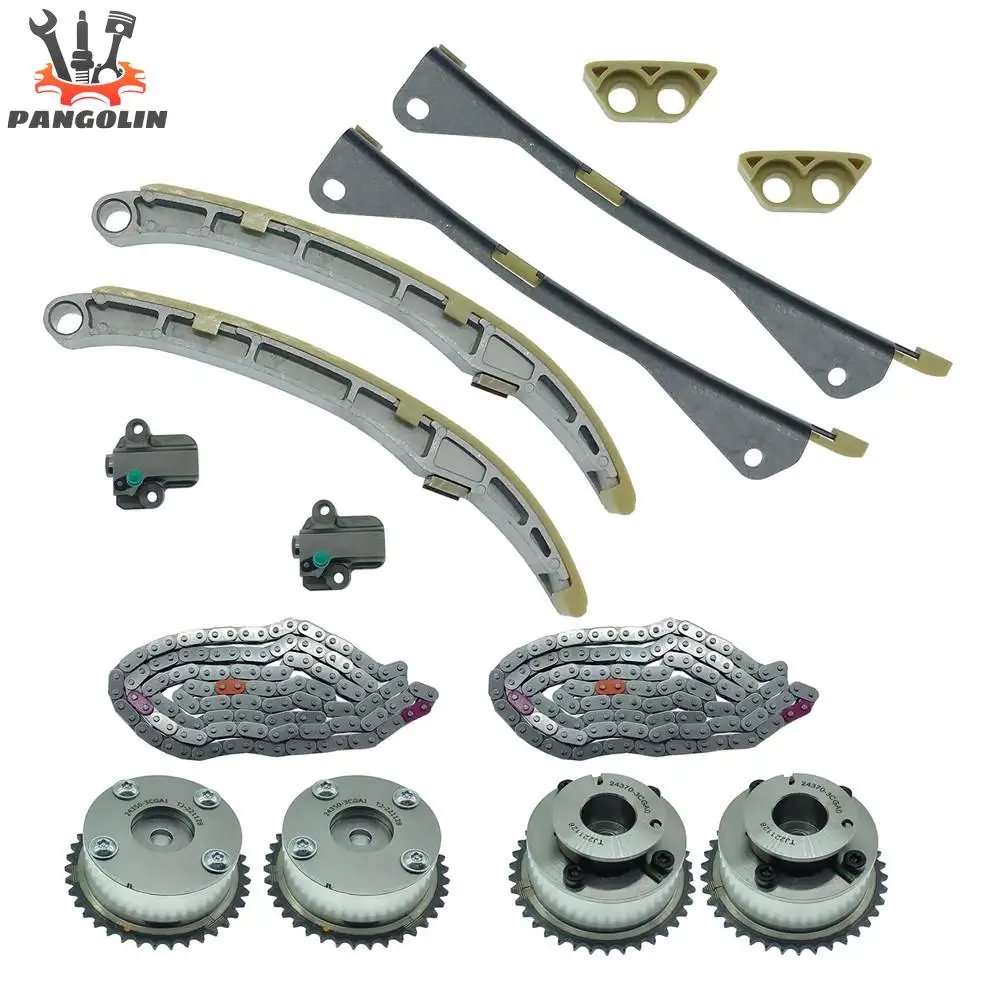 

1 Set Timing Chain Kit VVT Gear for 2012-2022 Sedona Azera Genesis Telluride K900 3.3L 3.8L 24350-3CGA1 24410-3CGA3 24420-3CGA3