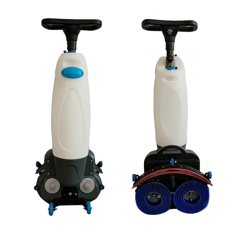 Walk Behind Industrial Floor Sweeper and Electric Floor Scrubber Machine Wireless Cold Water Cleaning