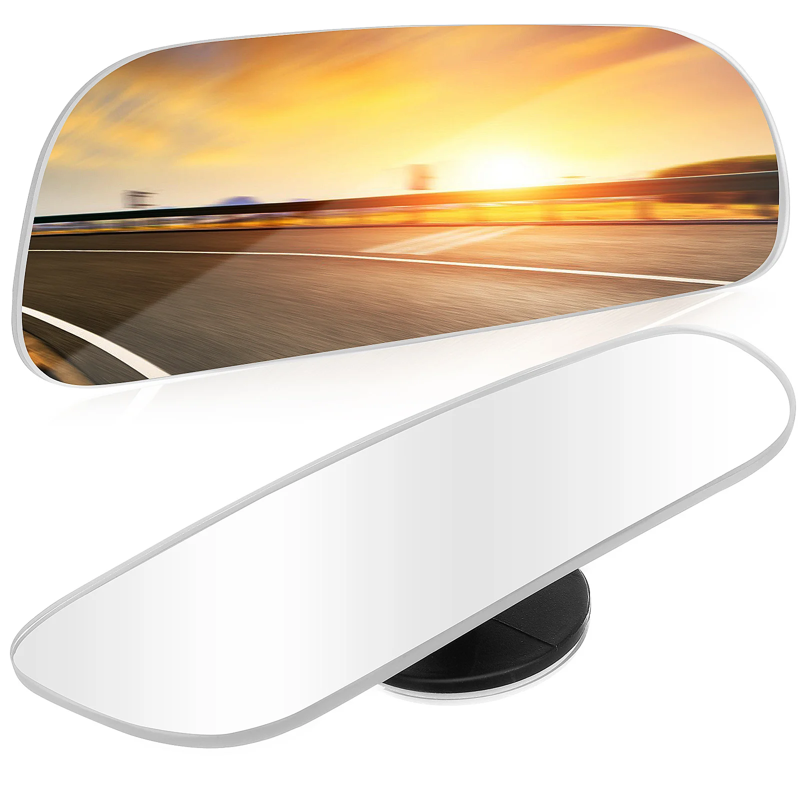 

1Pair Rear View Blind Spot Mirror High Definition Adjustable Waterproof Smooth Edges Easy Install Car Side Mirror Auxiliary Wide