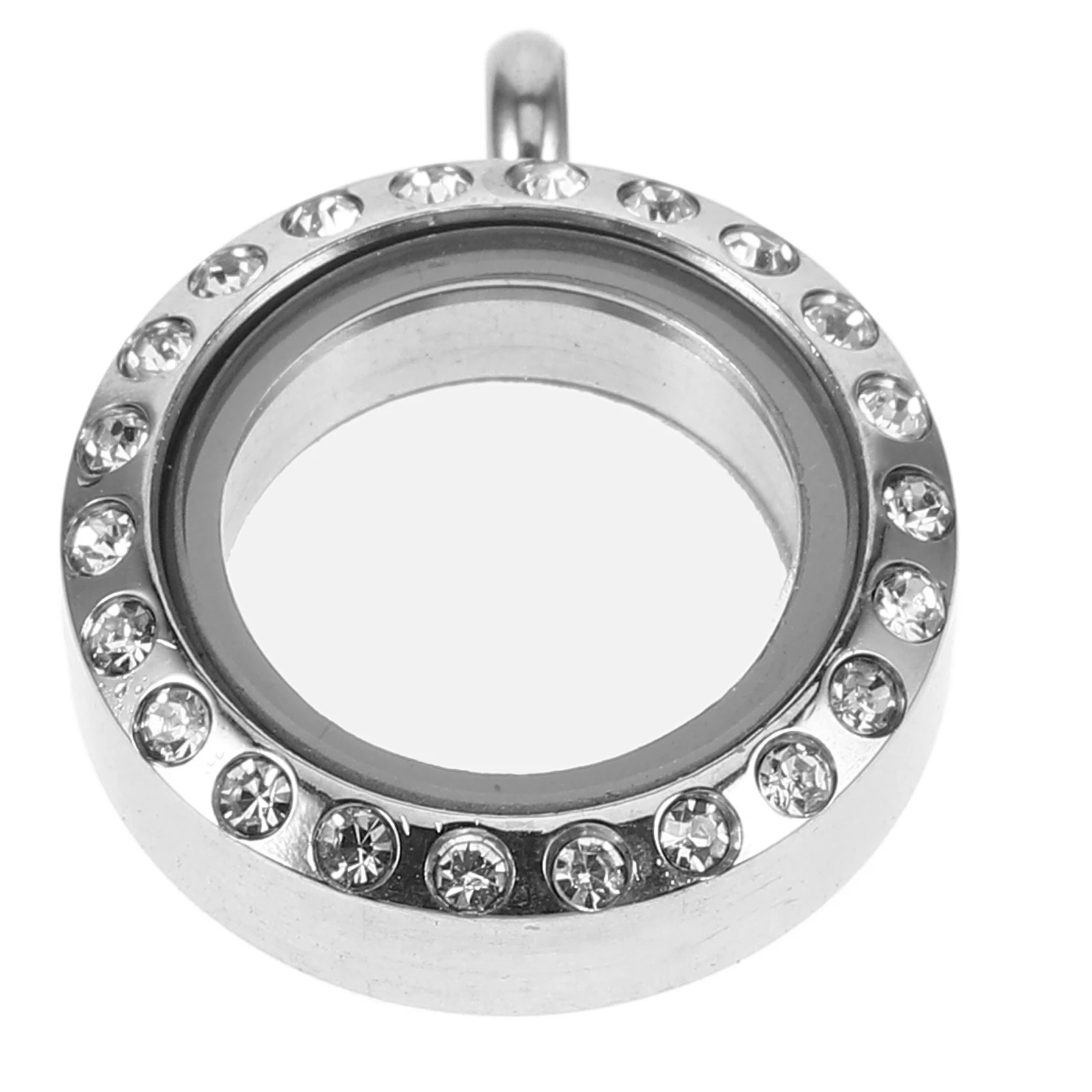 

Stainless Steel Locket Pendant 20mm Round Photo Frame Holder Jewelry Pendants Customizable Necklaces Accessories