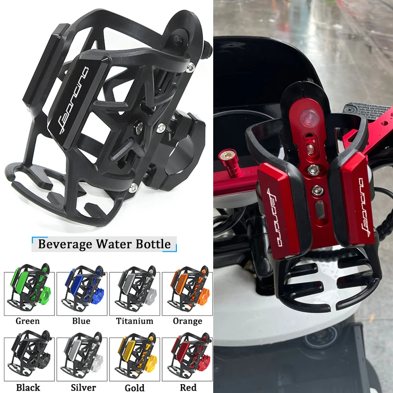 2018 For Benelli Leoncino 800/250 Trail 2019 2020 CNC Aluminum Alloy Water Bottle Drink Cup Holder Motorcycle Accessories