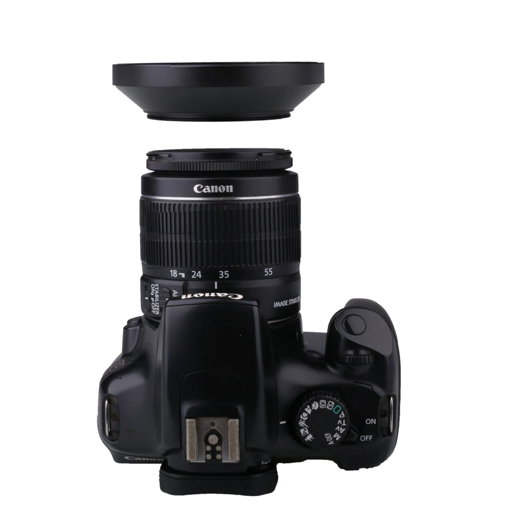 40.5/49/52/55/58/62/67/72/77/82mm Wide Angle Metal Lens Hood for Canon Nikon Sony Pentax Olympus