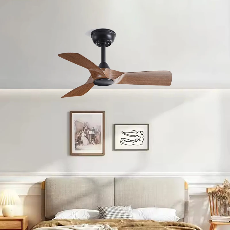 New 32Inch Low Floor Fan Llights Restaurant Living Room Ceiling Fan Strong Winds and Durable Fan Chandelier 110V 220V