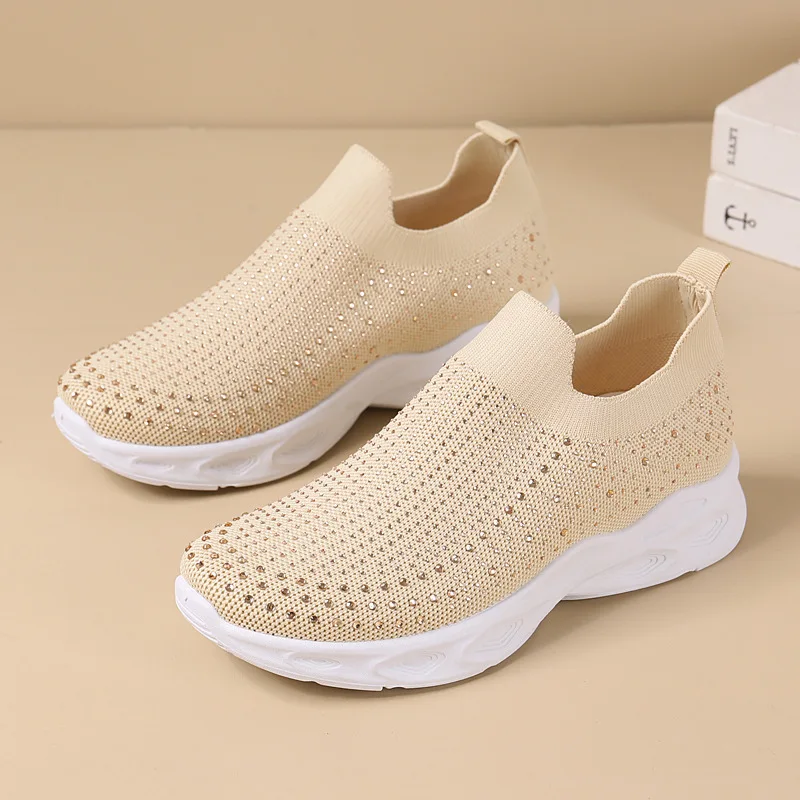 2024 Women\'s shoes summer new fashion casual shoes mesh comfortable soft sole running shoes breathable  sneakers