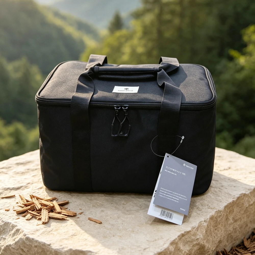 snow peak Outdoor Multifunctional Portable Organizer Bag Large Capacity BBQ Picnic Travel Bag Trunk Camping Equipment Container