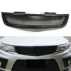 Front Grille Grill For Kia Forte Forte5 2010 2011 2012 2013 Koup Coupe Sedan Fiberglass/Carbon Fiber Car Upper Bumper Hood Mesh