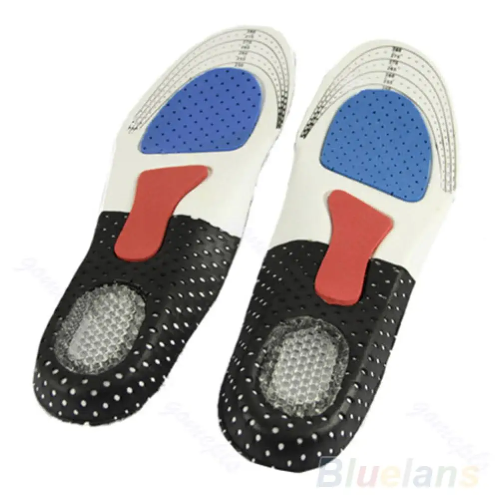 

EVA Silicone Men Orthotic Arch Support Shoe Pad Sport Running Gel Insoles Massaging Insert