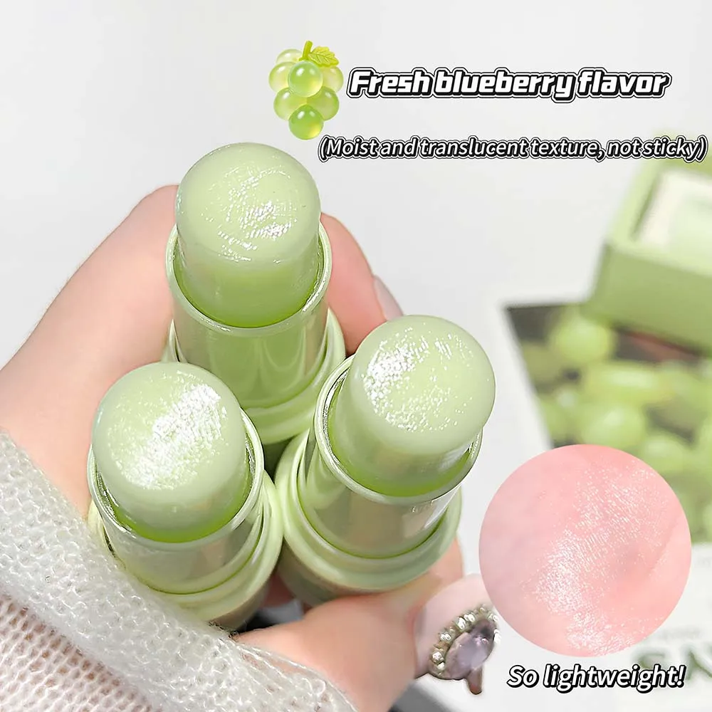 GreatAngel Juicy Green Grape Flavor Lip Balm Intense Hydration Nourish Smooth Lips Anti-Cracking Moisture Lock Daily Use