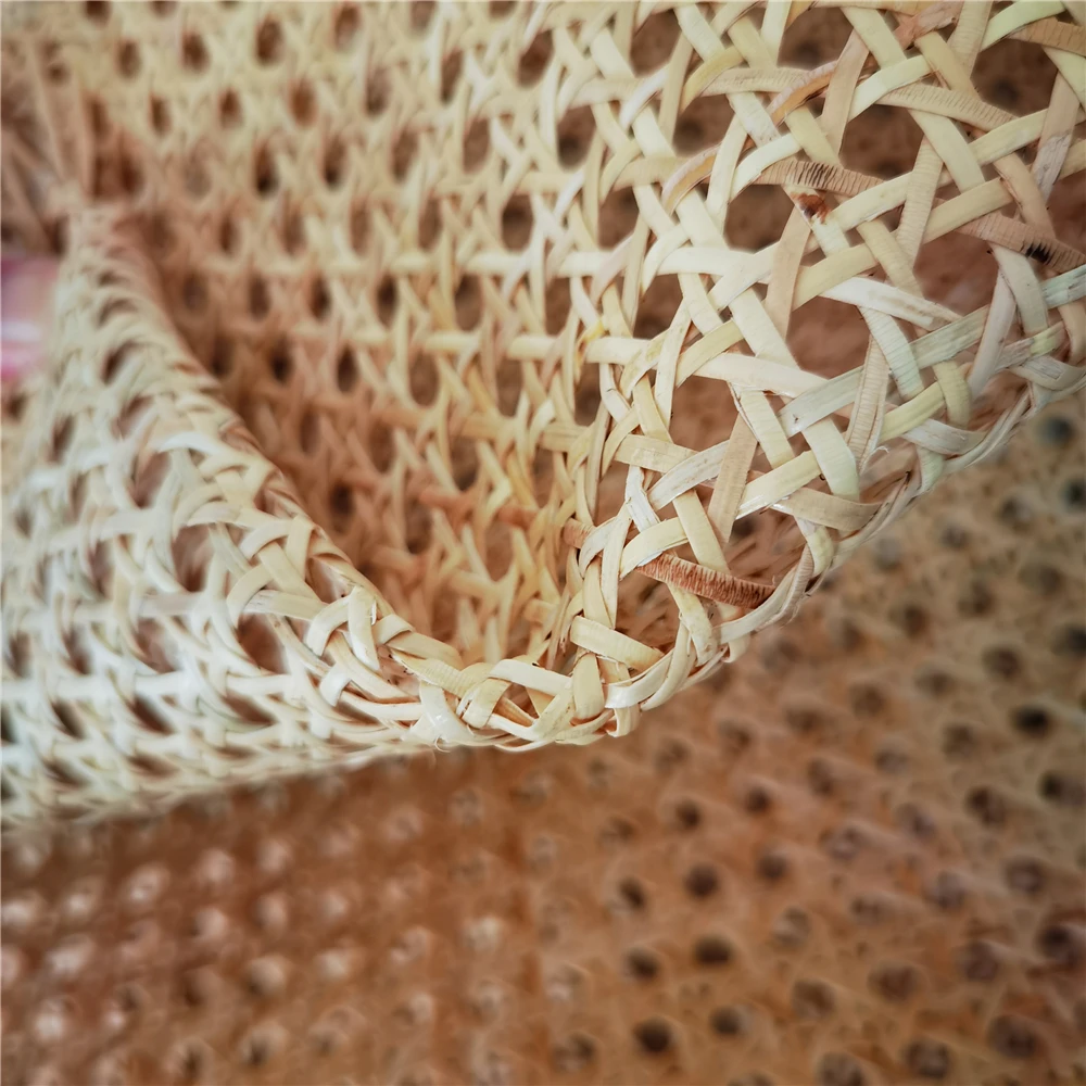 60CM/70CM X 2.6-3.8 Meters Indonesia Natural Rattan Cane Webbing Roll For Garden Chair Furniture Material Wicker