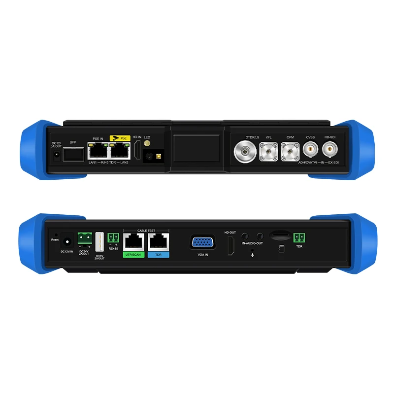 Imagem -02 - Wanglu-otdr Câmera Embutida Polegada Tela Grande 8k H.265 Cctv Tester ip Sfp Opm Vfl Fiber Cabo Tester