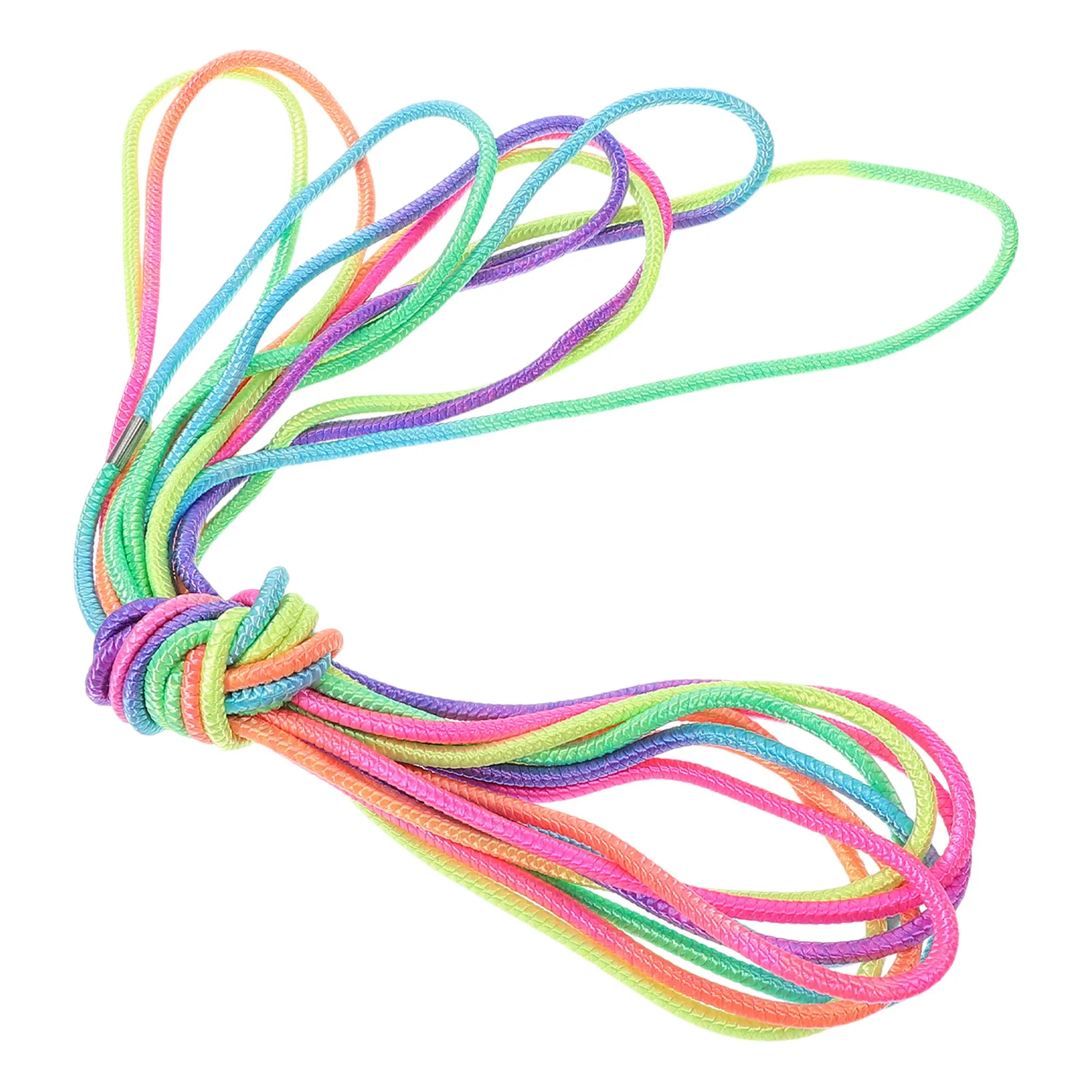 Cuerda de saltar de goma de colores para ejercicio al aire libre, banda elástica de fitness para saltar