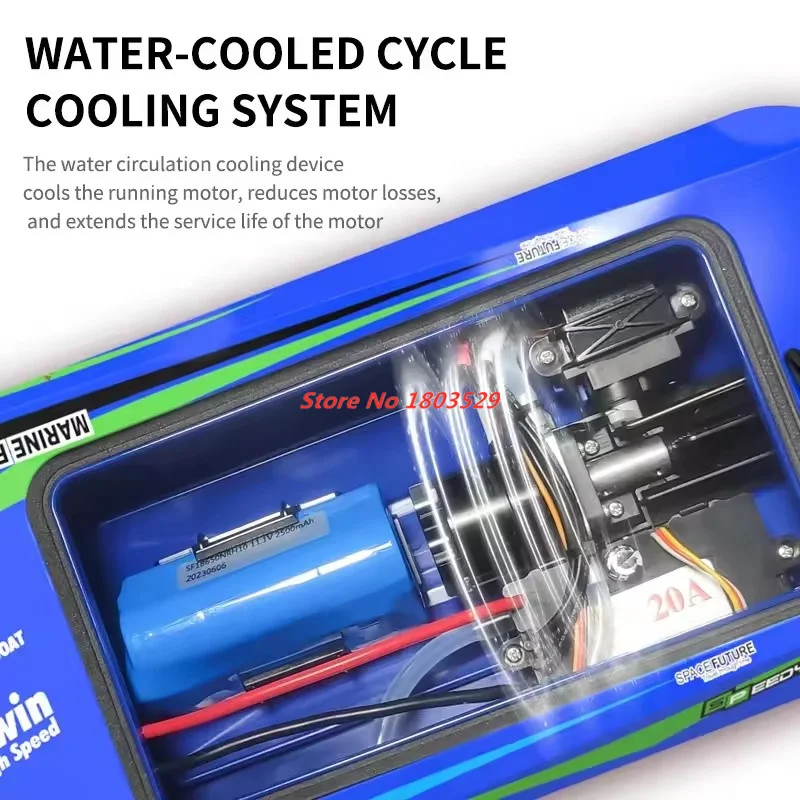كبير الحجم فرش RC قارب سريع عالية السرعة Turbojet قارب سريع 2.4 جيجا هرتز فرش السيارات التحكم عن بعد قارب سريع ألعاب أطفال الكبار