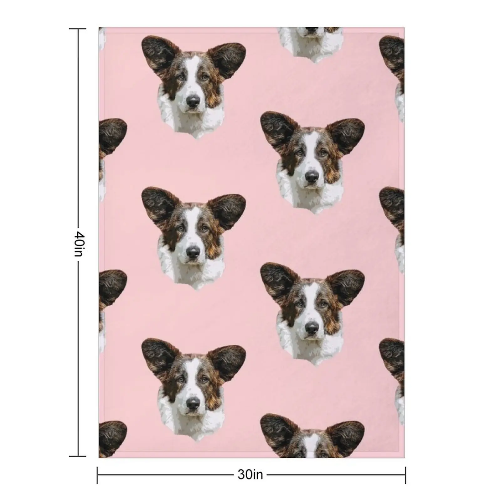 Corgi Cardigan Brindle Beauty Throw Blanket Travel Sofa Warm Decoratives Blankets