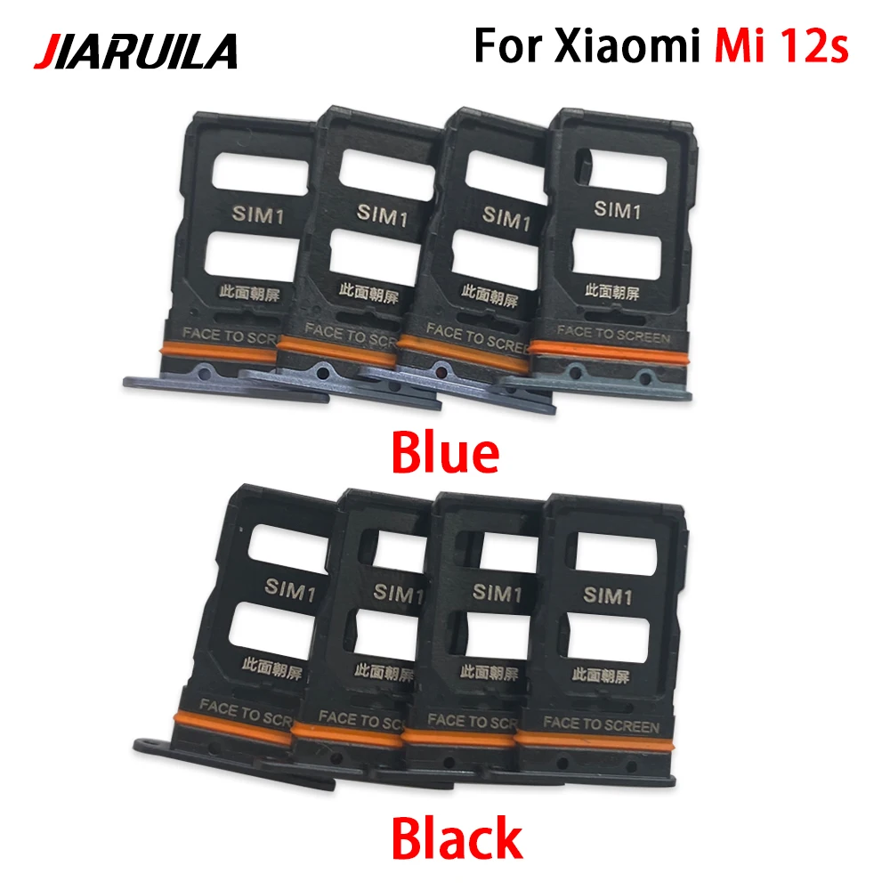 60Pcs，NEW For Xiaomi Mi 12s Ultra 12S 12 Pro SIM Card Holder Tray Chip drawer Slot Holder Adapter Socket Repair Part + Pin