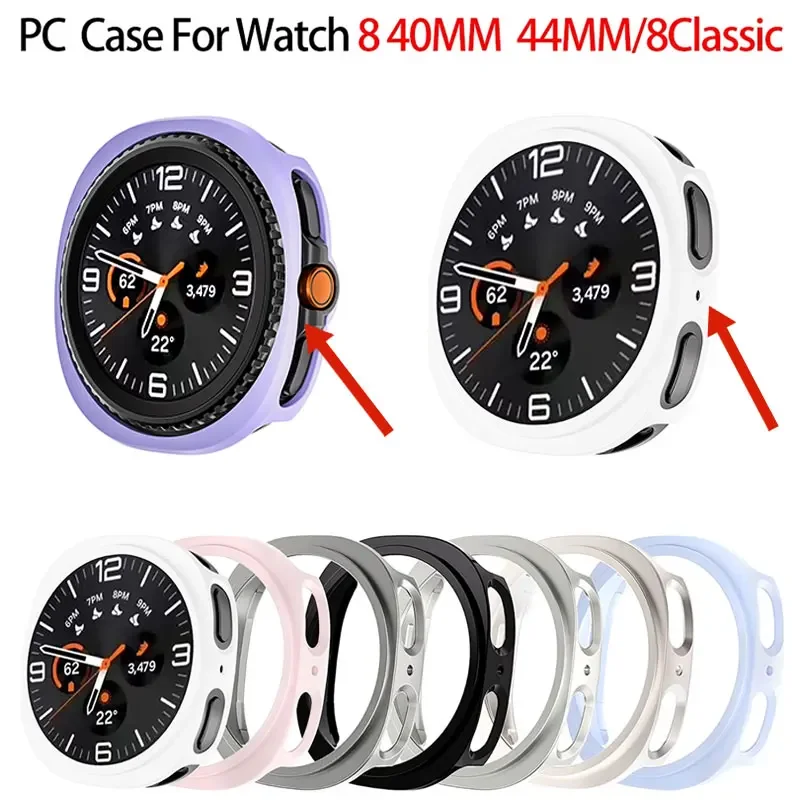 PC Hard Case For Samsung Galaxy watch 8 40mm 44mm Matte Cover Protective For Galaxy Watch 8 Classic Hollow Out Shell Accessories