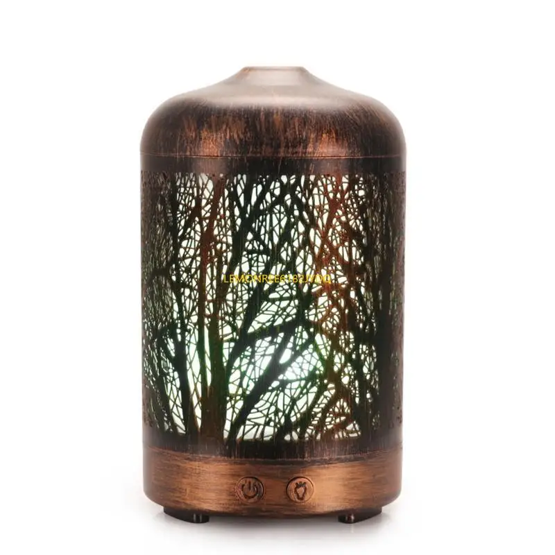 M7DF AROMA- الناشر للزيوت الأساسية المعادن خمر 100 مل زيوت العطرية الناشرون 7 ألوان تغيير الموجات فوق الصوتية الخفيفة