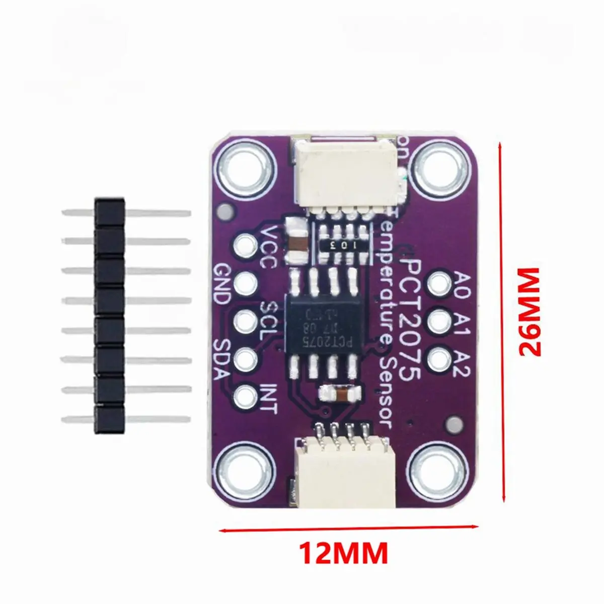 PCT2075 Temperature Sensor Module for Qwiic STEMMA QT Connector