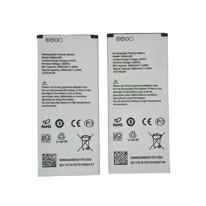 

Новый аккумулятор для Vsmart 30964249E 3,85 В, 3000 мАч, 11,55 Втч