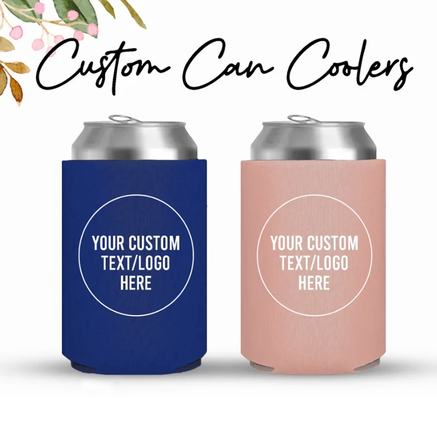 

10/20/30pcs Custom Can Coolers, Personalized Beer Can Cooler, Gifts for Wedding Guests, Can Coolers Favors, Drink Decoration