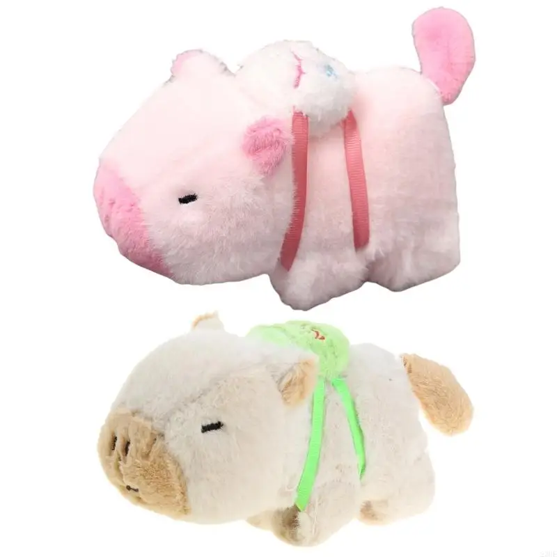 23GE Lovely Capybara Plush Toy Stylish Bracelet Sturdy Stuffed Animal Wristband Home Decoration for Kids and Cyclists