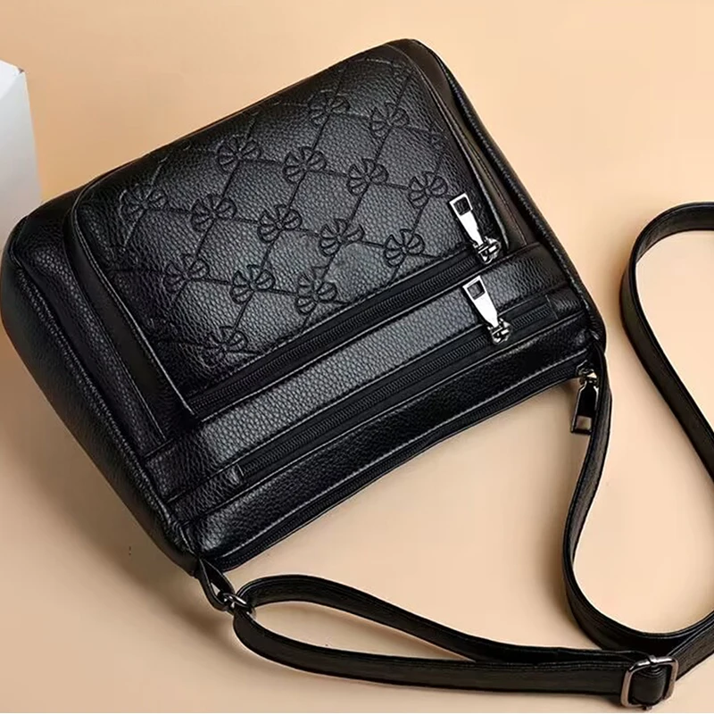Women's Stylish Crossbody Shoulder Bag with Bow Print Decoration Practical for Daily Casual Outings Commute