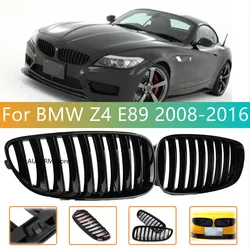 2008-2016 Gloss Black Front Hood Single Line Grille Front Kidney Grille For BMW Z4 E89 Front Grille Racing Grill