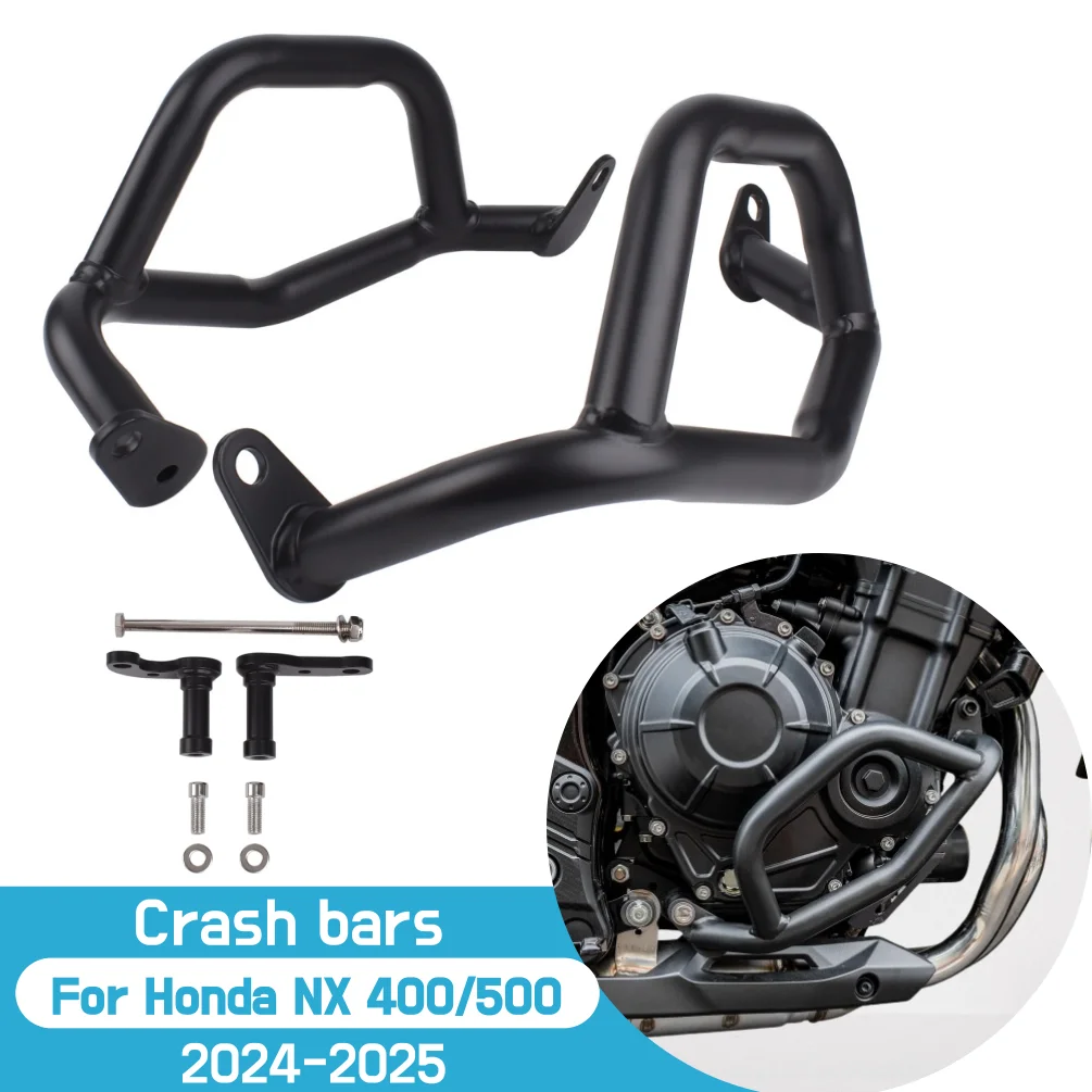 

For Honda NX 400 500 2024 2025 NX400 NX500 Crash Bars Engine Guard Frame Lower Bumper Falling Protector Motorcycle Accessories