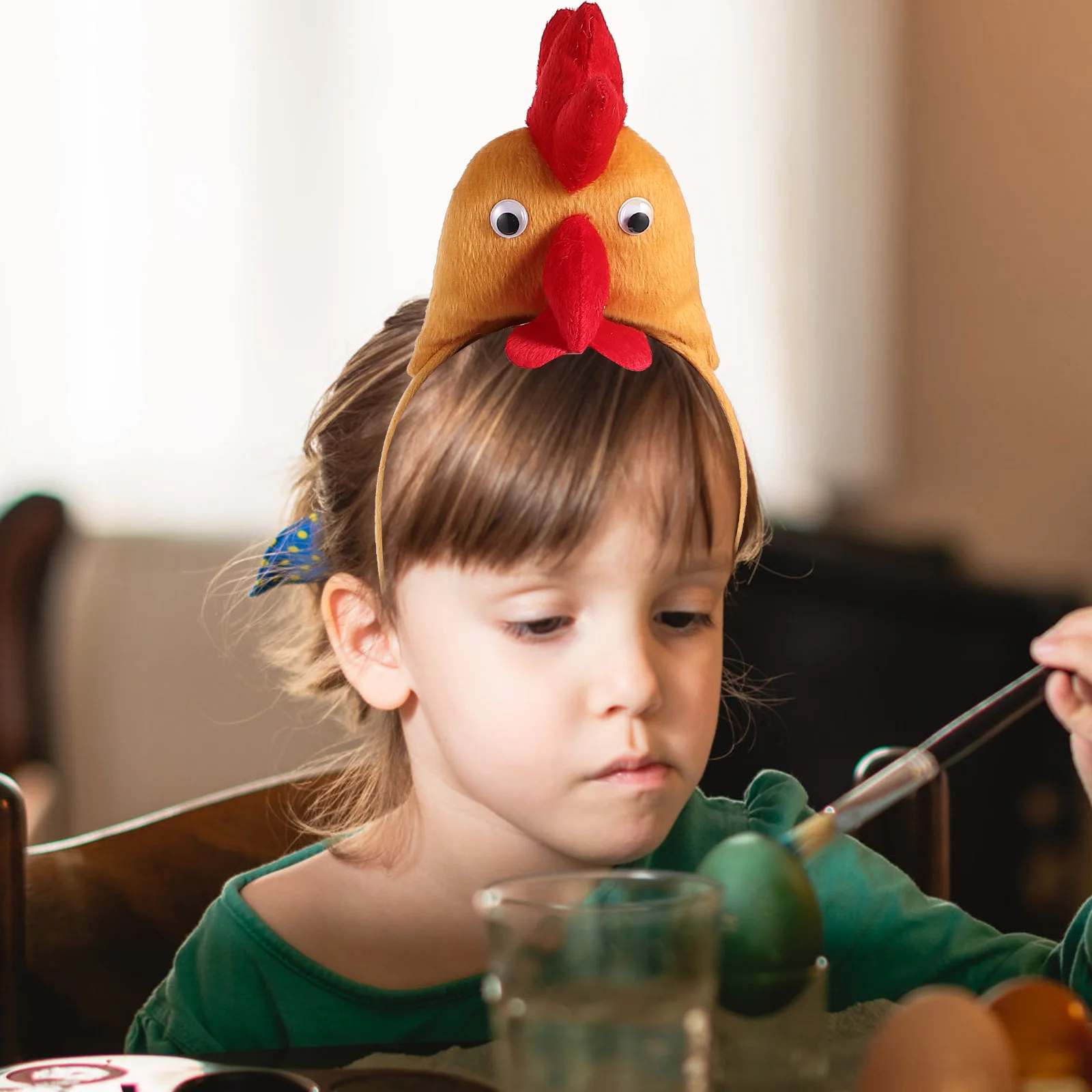 Animal Headband Tail Bow Tie Chicken Cosplay Accessory Turkey Props Party Cotton Headpiece Woman Costumes