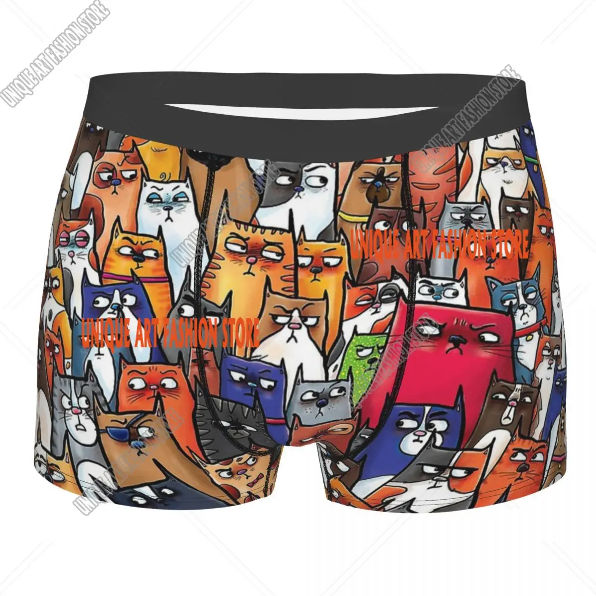 

Suspicious Kitties Cat, милые кавайные животные Aniamls, трусы Homme, мужское нижнее белье, сексуальные шорты, трусы-боксеры