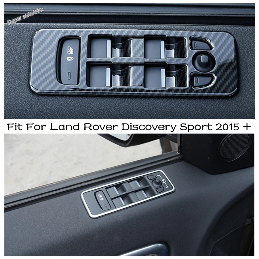 

Car Inner Door Window Lift Button Control Switch Panel Cover Trim Fit For Land Rover Discovery Sport 2015 - 2023 ABS Accessories