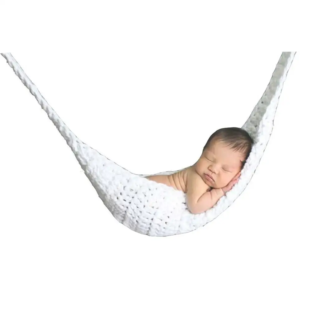 

Baby Hammock Props Handmade Crochet White Newborn Set Infant Handmade Crochet Baby Hammock Bed 0 12 Months Gifts