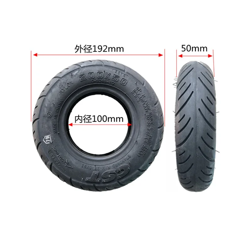 CST 200x50 Tire Inner Tube Outer Tyre for Little Dolphin Electric Scooter 8 Inch Pneumatic Wheel High Quality Accessories