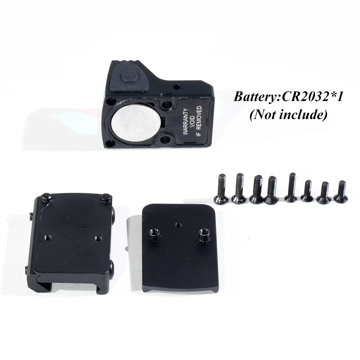 HD1069 Mini Red Dot Sight Tactical Reflex RM Footprint Metal Collimator Hunting Compact Rifle Scope Accessory for Airsoft