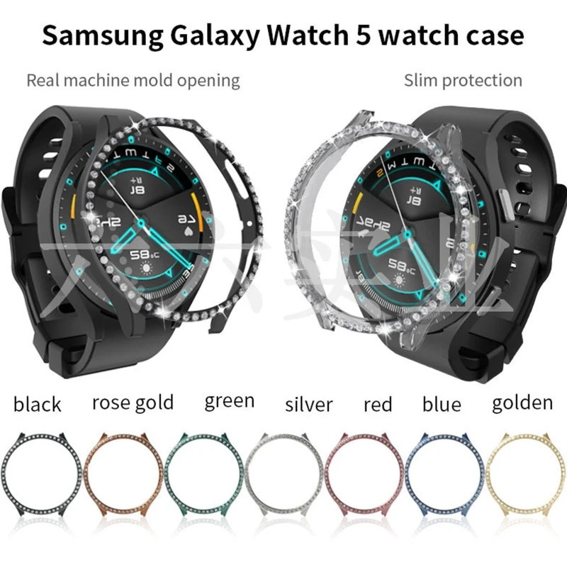 

Screen Protector for Case Anti-scratch Hard PC Protective Cover Bumper for Shell for Galaxy-Watch 5 40mm for Smart Watch