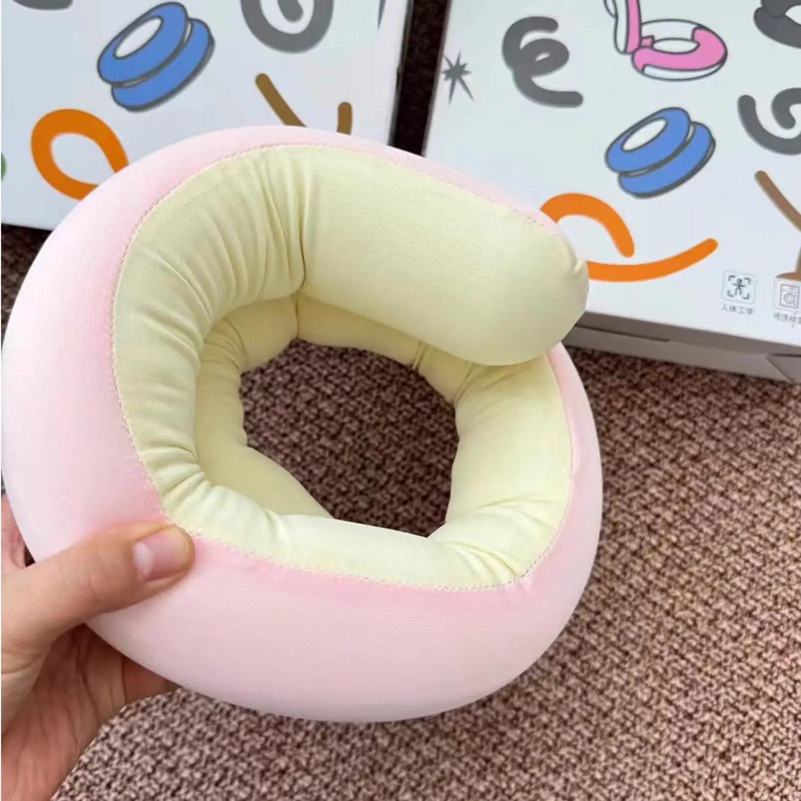 Travel Pillow Flexible Spiral Wrap Scarf Lightweight Neck Pillow For Travel For Home Office Car Rides Airplane Road Trip Camping