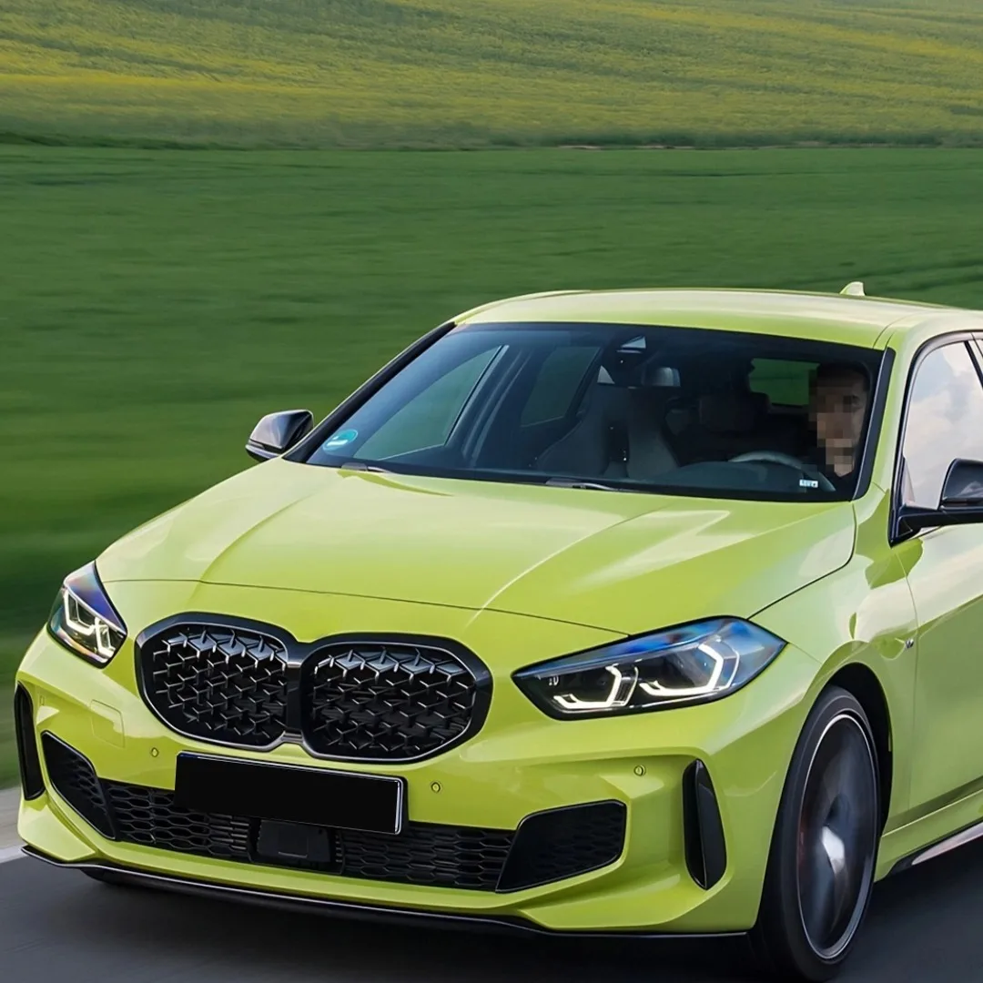 Front Inlet Mask Grille Grill Upgrade Grid Mesh Refit Tuning For BMW 1 Series F40 2020-2023 128ti M135i xDrive 118i and M Sport