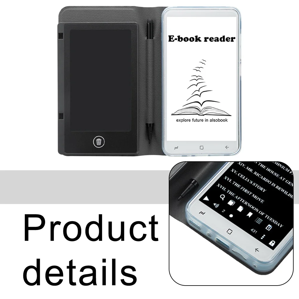 5-Zoll-Touchscreen-E-Book-Reader, tragbar, multifunktional, augenfreundlich, handschriftlich, Lern-Notebook, E-Book-Reader-Zubehör