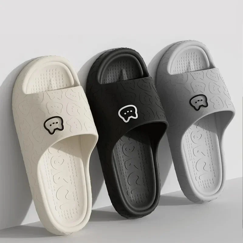 Women's Slippers Summer Indoor Bathroom Concise Non-slip High-quality Soft and Elastic Men Comfortable Couple Sliders Shoes New