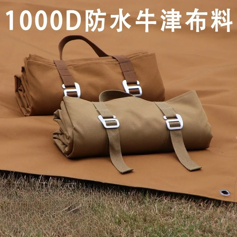 

Thickened Waterproof, Moistureproof, and Wear-resistant Oxford Canvas Tent Floor Mat for Outdoor Camping, Picnics, and Beach Use