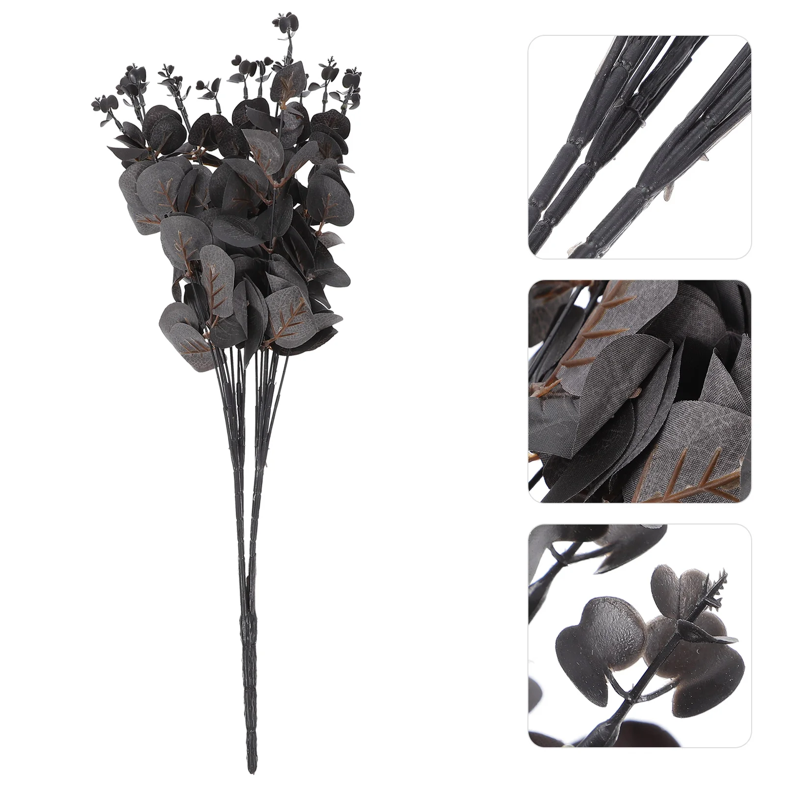 

3 Pcs Simulated Eucalyptus Leaves Stems Arrangement Artificial Picks Branch Leaf Plastic Javascript: Fake