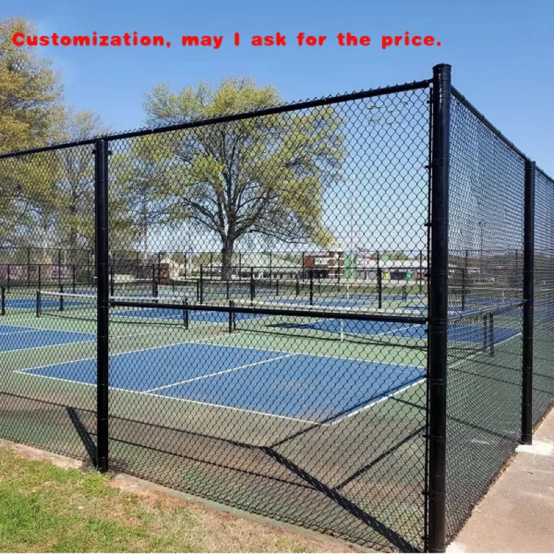 custom.Factory 8ft Metal Beautiful PVC Coated Chain Link Fence Panels Stadium