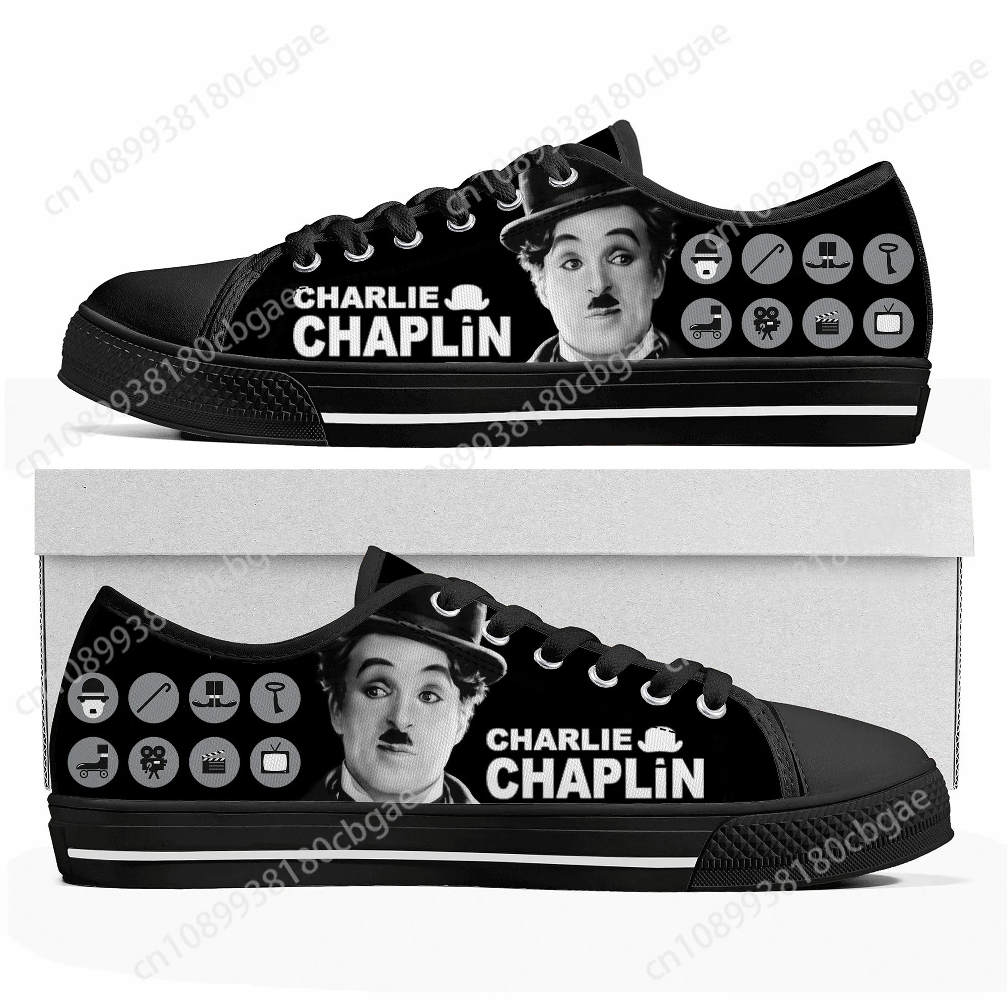 

Charlie Chaplin Low Top Sneakers Mens Womens Teenager High Quality Canvas Sneaker couple Casual Shoes Customize DIY Shoe