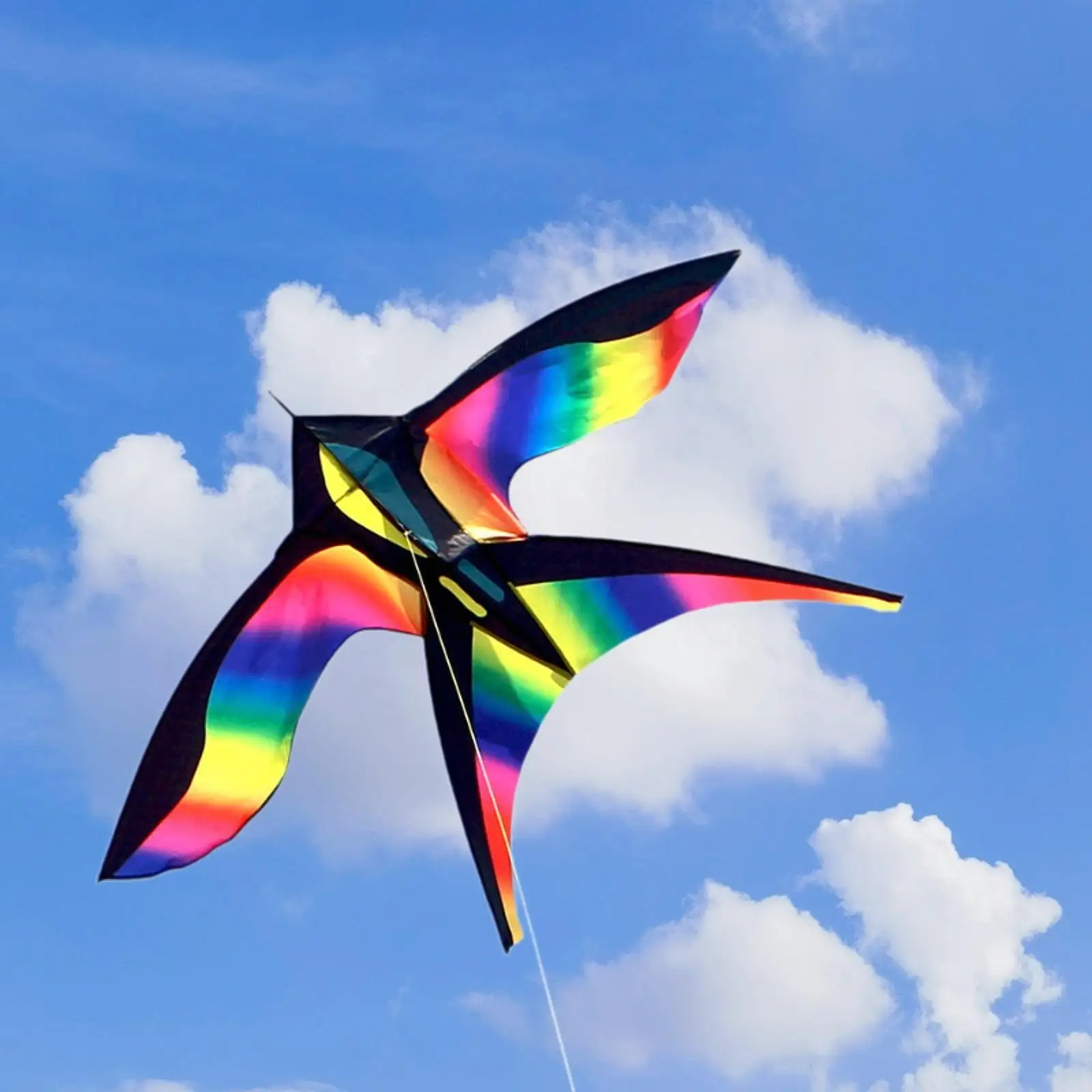 Kite Kiting professionnel coloré pour voyage dans l'arrière-cour (chaîne non incluse)