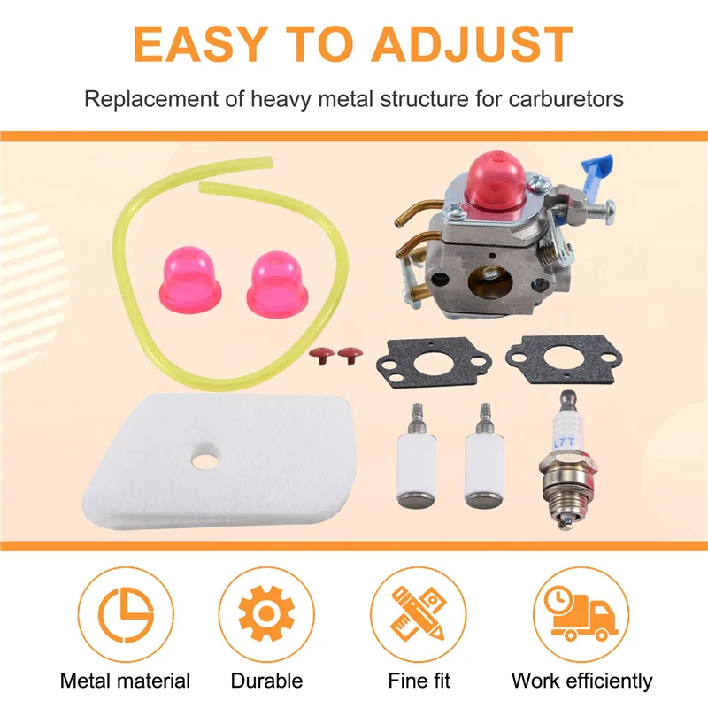 Комплект фильтров прокладок карбюратора для триммера Husqvarna 124L 125L 125Ld 128C 128Cd 128L 128Ld 128R